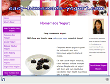 Tablet Screenshot of easy-homemade-yogurt.com